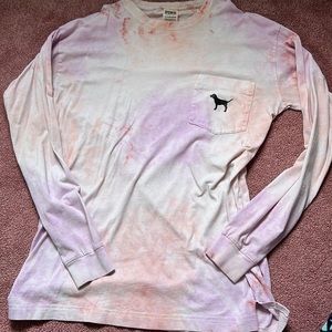 VS PINK tie dye long sleeve